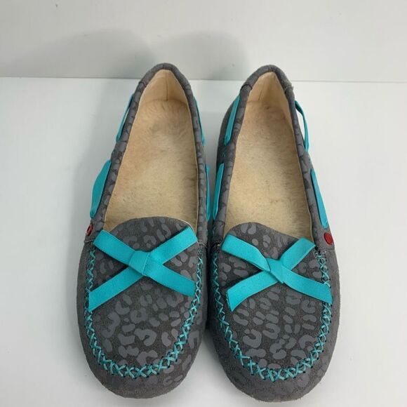 UGG Australia‎ 1006201 7 I Heart Belle Slipper Flat Shoes Leopard  Size 6  Used - Picture 2 of 9